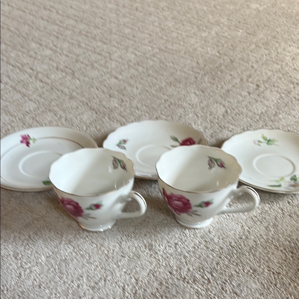 Vintage saucers and cups